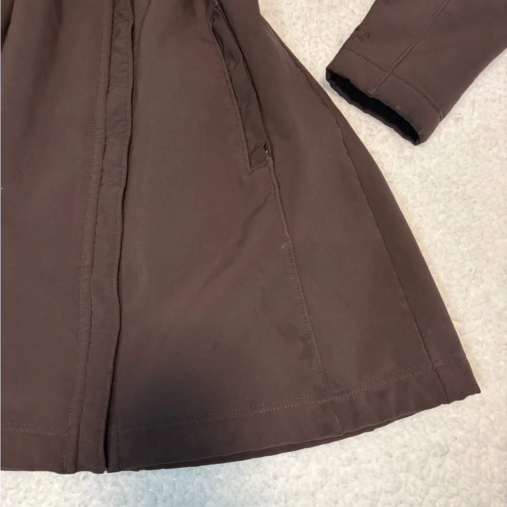 Patagonia Women Brown Long Au Train Fleece Coat - Picture 5 of 12